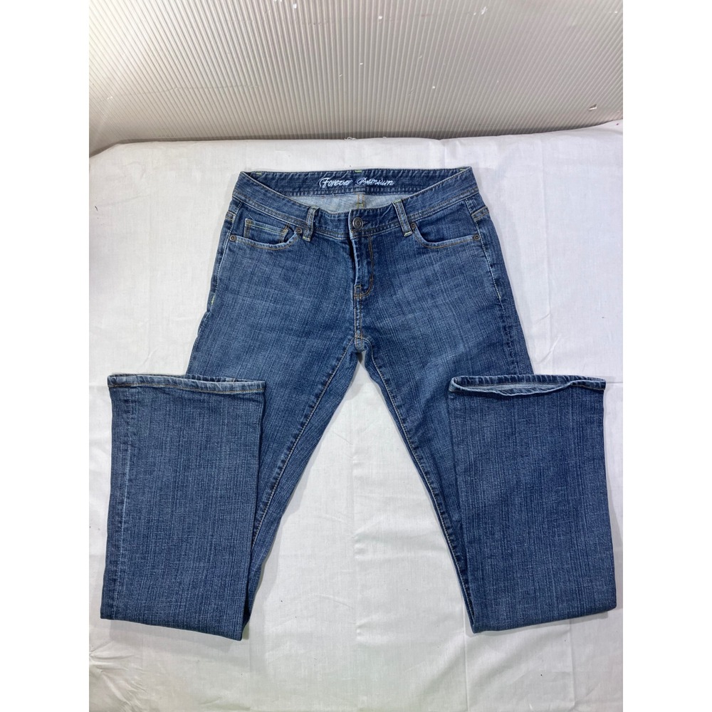 Forever Premium Womens Blue Wash Denim Bootcut Jeans Size‎ 8